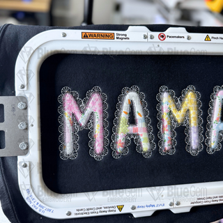 Lace Mama Applique Embroidery Design – Zigzag