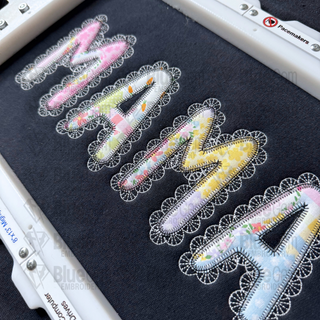 Lace Mama Applique Embroidery Design – Zigzag