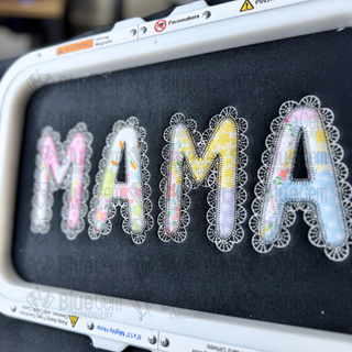 Lace Mama Applique Embroidery Design – Zigzag