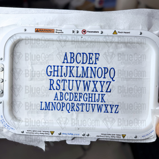 Tall Serif Font - Embroidery Font for Hats