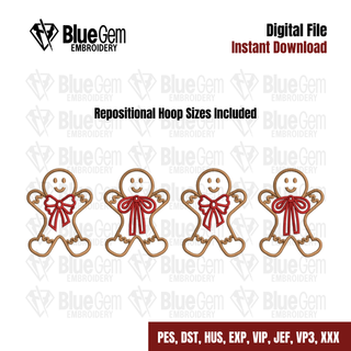 Coquette Gingerbread Embroidery Design