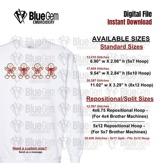 Coquette Gingerbread Embroidery Design