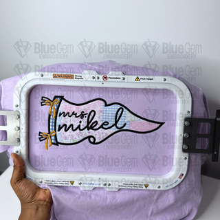 Pennant Applique Embroidery Design: Back to School Pennant, Game Day Pennant, 5 Sizes
