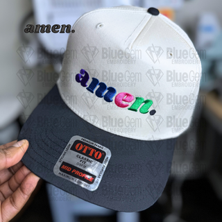 Amen Hat Embroidery Design