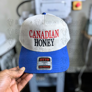 Canadian Honey Hat Embroidery Design