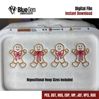 Coquette Gingerbread Embroidery Design