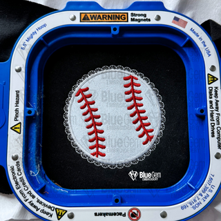 Lace Baseball Applique Embroidery Design