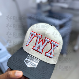 Stadium Puff Hat Embroidery Font - 3D Puff Varsity Font with Outline for Hats, 6 Sizes, BX Format Included (Digital Download)