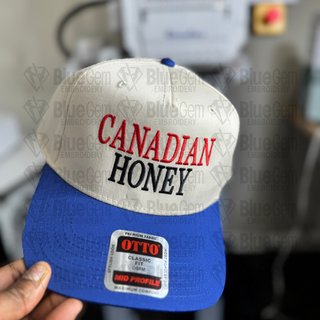 Canadian Honey Hat Embroidery Design