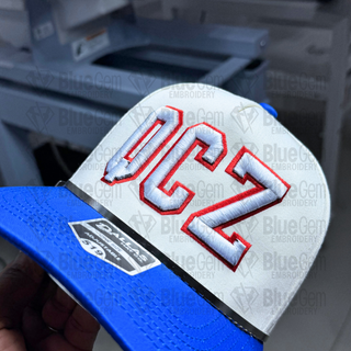 Stadium Puff Hat Embroidery Font - 3D Puff Varsity Font with Outline for Hats, 6 Sizes, BX Format Included (Digital Download)