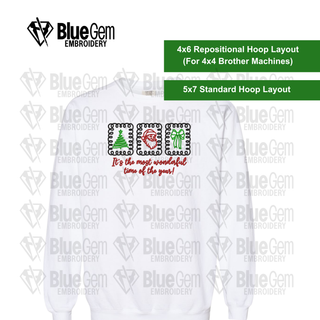 It's the most wonderful time of the year Embroidery Design