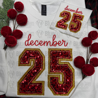 December 25 Applique Embroidery Design