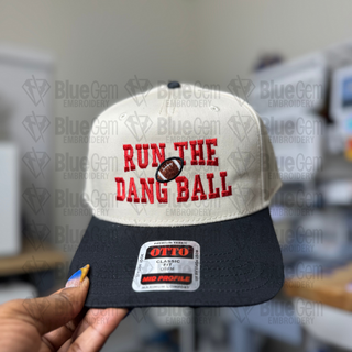 Run The Dang Ball Hat Embroidery Design