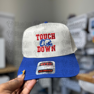 Touchdown Hat Embroidery Design