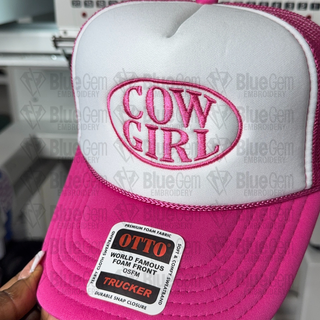 Cowgirl Hat Embroidery Design