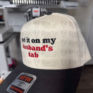 Put it on my Husbands Tab Embroidery Design