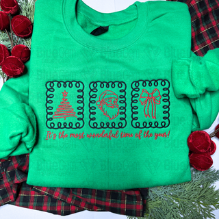 It's the most wonderful time of the year Embroidery Design