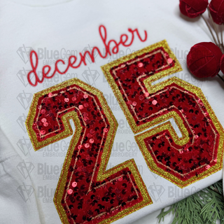 December 25 Applique Embroidery Design