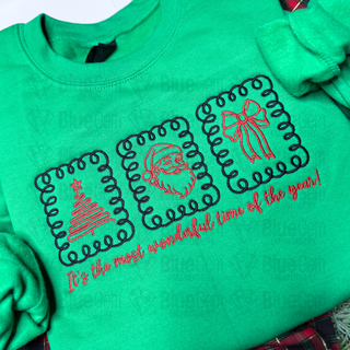 It's the most wonderful time of the year Embroidery Design
