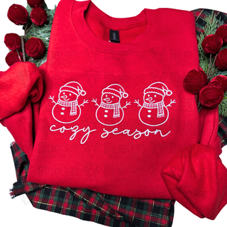 Cozy Season Snowman Embroidery Design