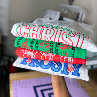 Feeling Frosty Applique Embroidery Design