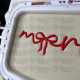 Merry 3D Puff Embroidery Design