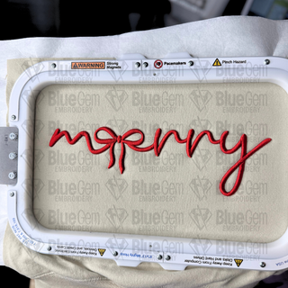 Merry 3D Puff Embroidery Design