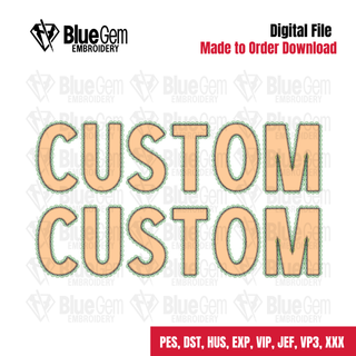 Custom Lace Design - ZigZag Stitch (Digital File) - 1-2 Day TAT