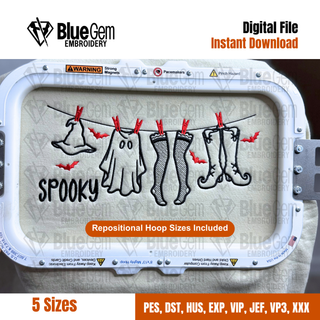 Spooky Season Clothing Line Halloween Embroidery Design