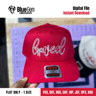 Loved Hat Embroidery Design