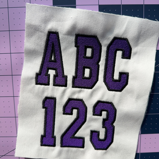 2 College Varsity Embroidery Font