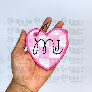 Set of 7 In-The-Hoop Bag Tags Embroidery Design – Applique Luggage Charm (Instant Download)