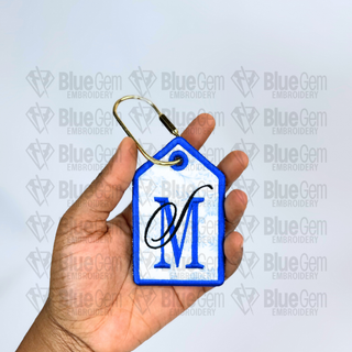 Set of 7 In-The-Hoop Bag Tags Embroidery Design – Applique Luggage Charm (Instant Download)