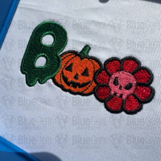 Boo Halloween Embroidery Design