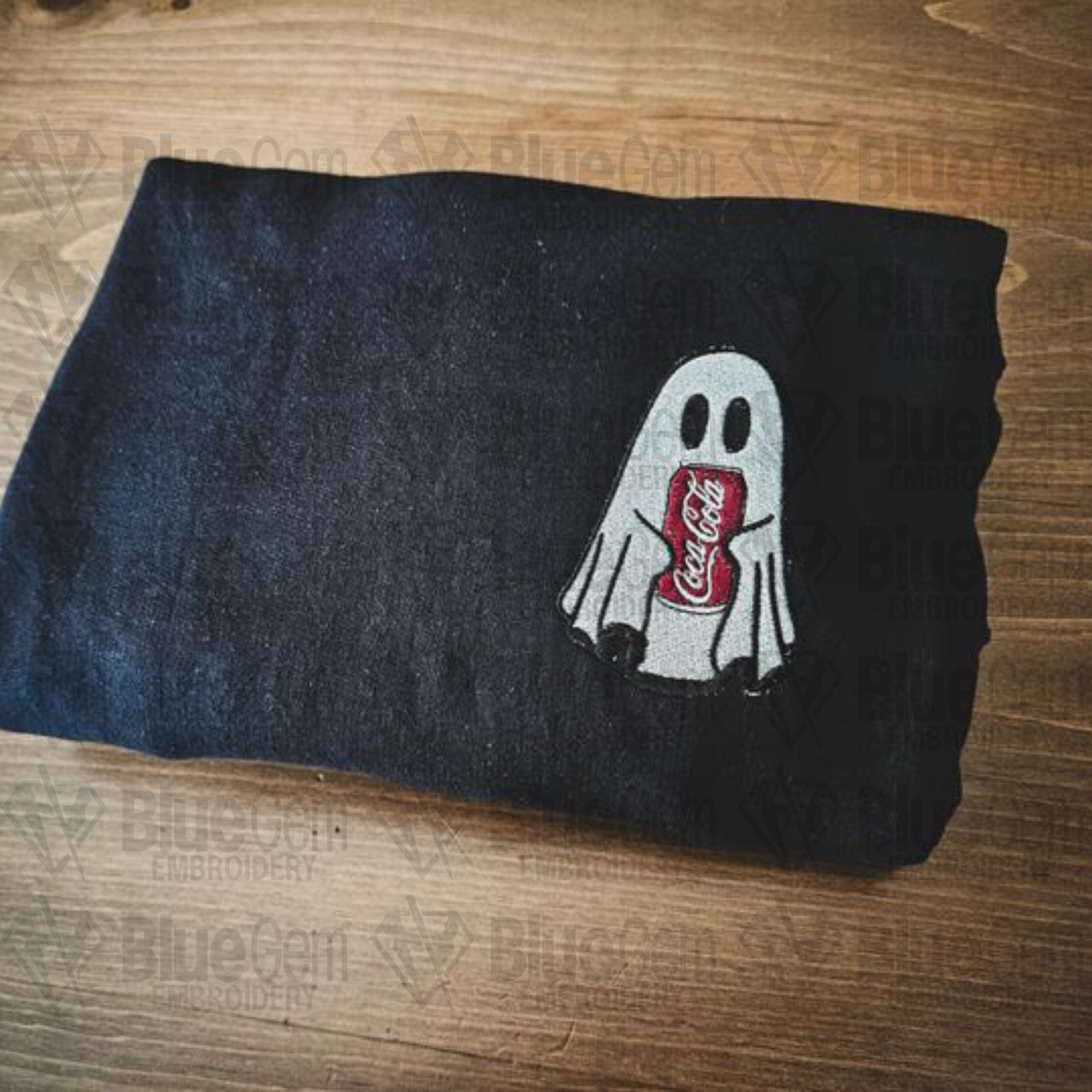 Coco Cola Ghost Embroidery Design