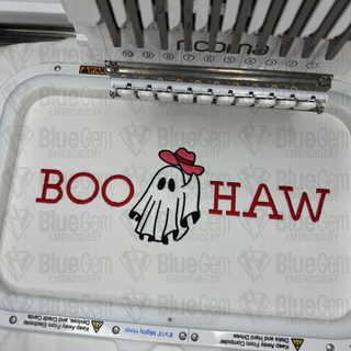 Boo Haw Ghost Embroidery Design