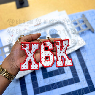 Varsity Font Bag Tag Embroidery Design – ITH Designs, A-Z, 0-9, BX Format Included, 4 Sizes