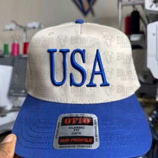 3D Puff Embroidery Font for Hats - Tall 3D Puff Font