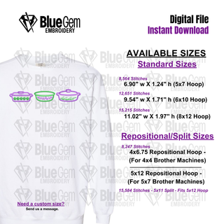 Vintage Pyrex Dish Applique Embroidery Design