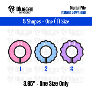 ITH Baby Closet Dividers Embroidery Design – Nursery Dividers, Set of 3, One Size, BX Format Included