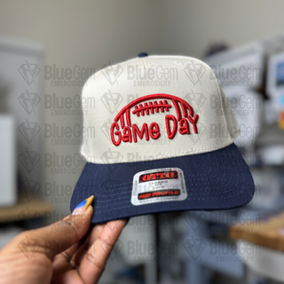 Game Day 3D Puff Hat Embroidery Design