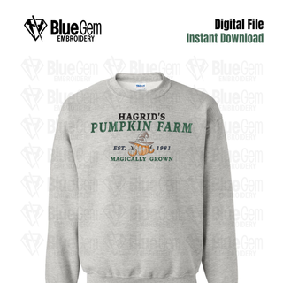 Hagrid's Pumpkin Farm Embroidery Design