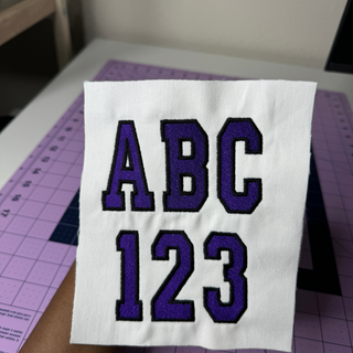 2 College Varsity Embroidery Font