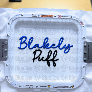 Blakely Script 3D Puff Embroidery Font – Machine Embroidery Font, 6 Sizes, BX Format Included