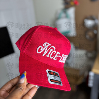 Nice-ish Hat Embroidery Design - 3D Puff & Flat