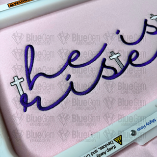He is Risen Embroidery Design