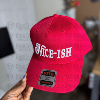 Nice-ish Hat Embroidery Design - 3D Puff & Flat