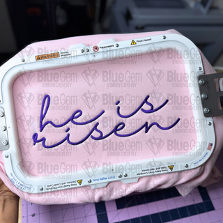 He is Risen Embroidery Design - Easter Design