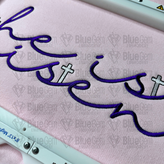 He is Risen Embroidery Design