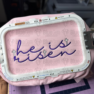 He is Risen Embroidery Design